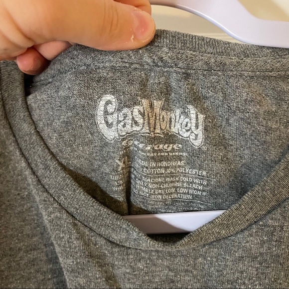 Gas Monkey Garage Gray Short Sleeve Tee XL - Picture 3 of 5